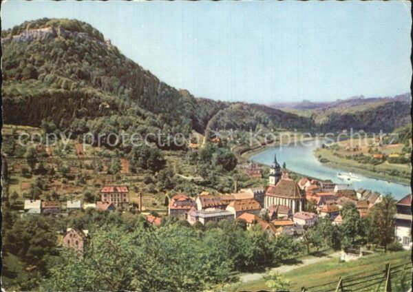 Koenigstein Saechsische Schweiz Panorama
