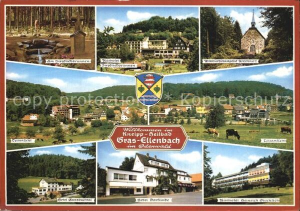Gras-Ellenbach Siegfriedbrunnen Kurhotel Walburgiskape