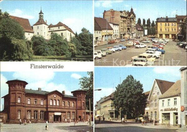 Finsterwalde Schloss Markt Bahnhof Ernst Thälmann St