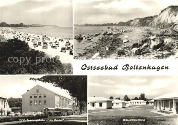 Boltenhagen Ostseebad FDGB Erholungsheim Fritz Reuter Urlaube