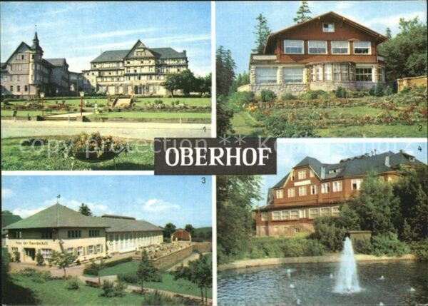 Oberhof Thueringen Ernst Thälmann Haus Cafe Luisensitz FDG