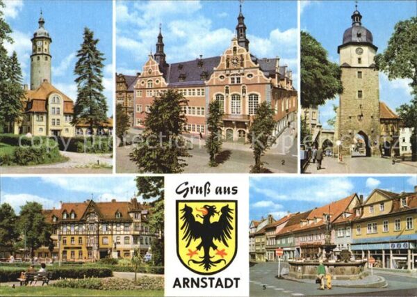 Arnstadt Ilm Neideckturm Rathaus Bahnhof Lessingstra