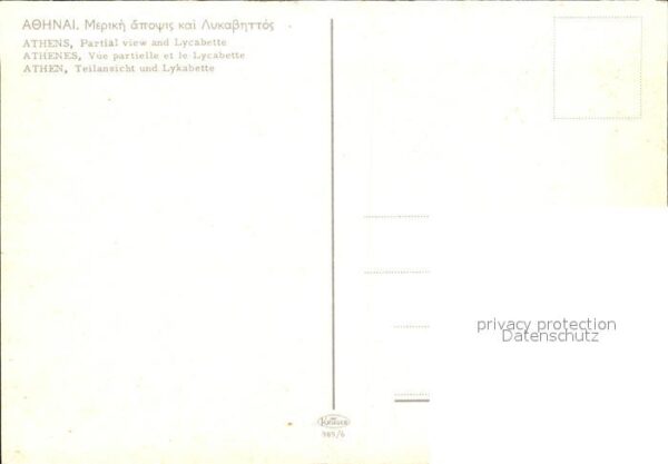 Athen Griechenland Panorama Lycabette – Bild 2