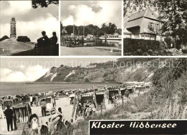 Kloster Hiddensee Leuchtturm Hafen Gerhart Hauptmann Gede