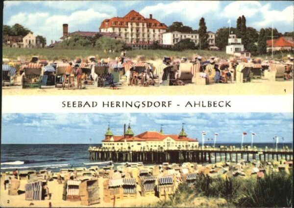 Heringsdorf Ostseebad Usedom Ahlbeck FDGB Heim Solidarität Seebrücke