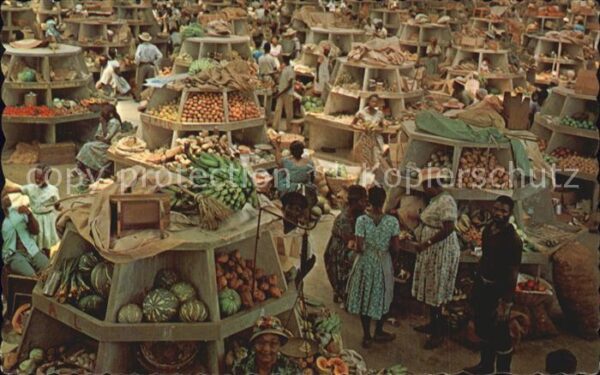 Montego Bay Market Interior Stalls