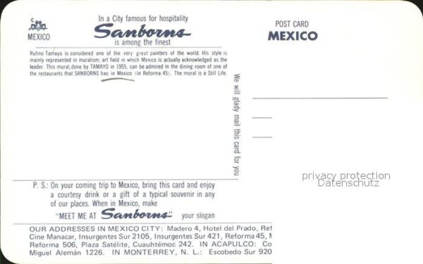 Mexico City Hotel Sanborns Gastraum – Bild 2