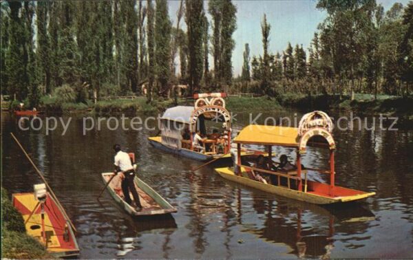 Mexico City Xochimilco Lake Boats