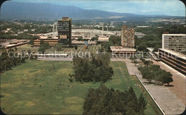 Mexico City Partial view the National University of