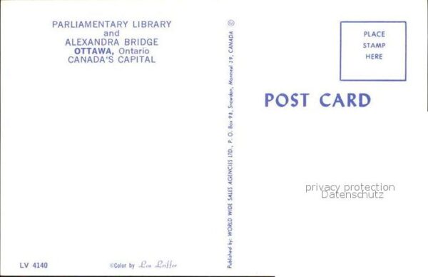 Ottawa Ontario Parliament Library and Alexandra Bridge – Bild 2