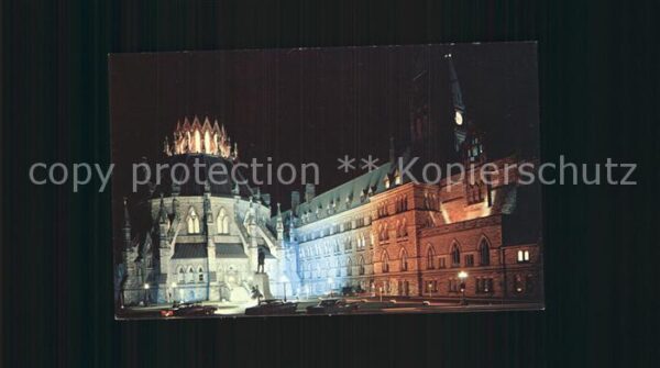 Ottawa Ontario The Library and Parliament Buildings at