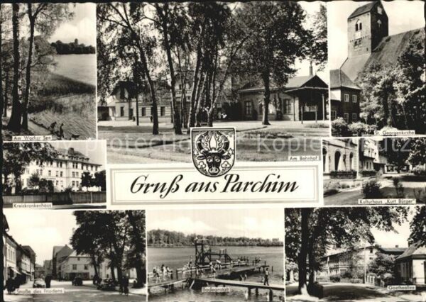 Parchim Wacker See Bahnhof St Georgenkirche Kra