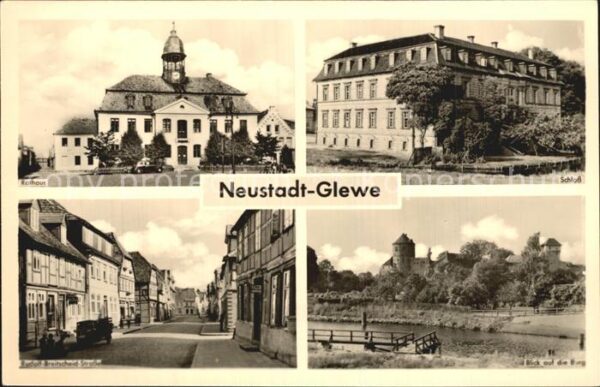 Neustadt-Glewe Rathaus Schloss Breitscheid Str Burgbli