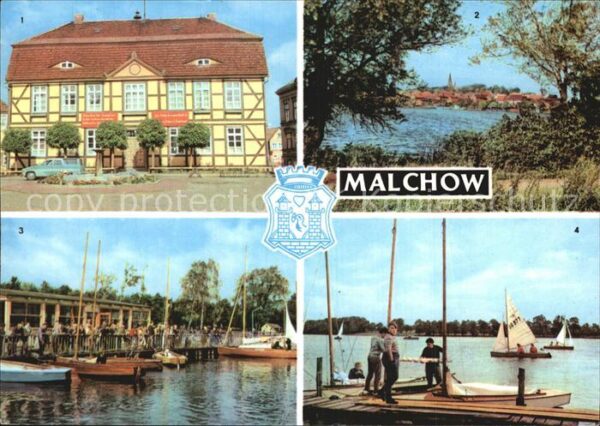 Malchow Rathaus Stadtblick Seglerheim Seglerhaf