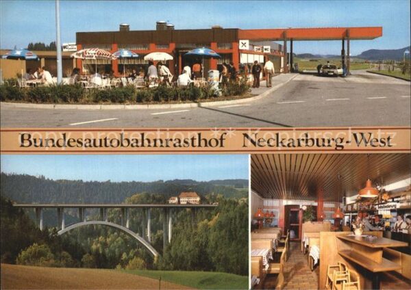 Dietlingen Keltern Bundesautobahn Rasthof Neckarburg West