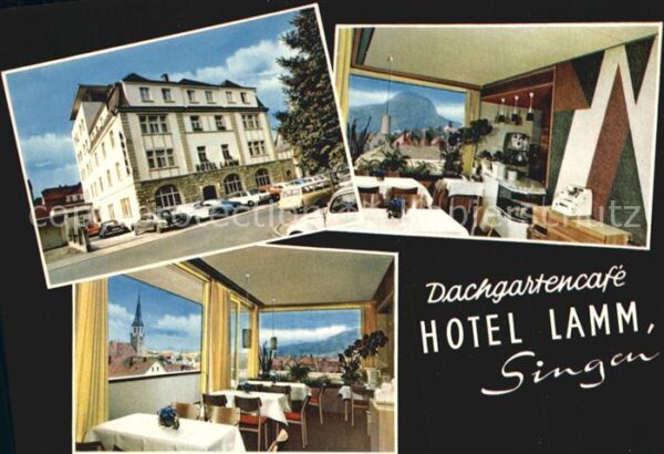 Singen Hohentwiel Dachgartencafe Hotel Lamm Gasträume