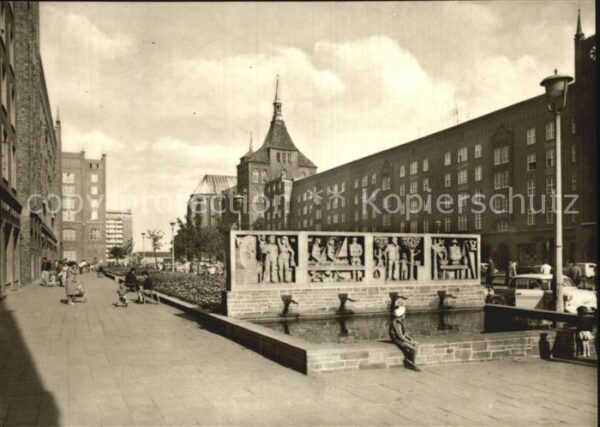 Rostock Langestrasse Brunnen