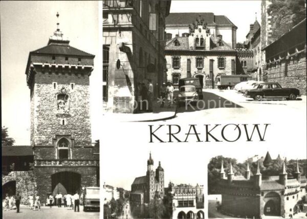 Krakow Krakau Brama Florianska Zaulek przy ul Pijarsk