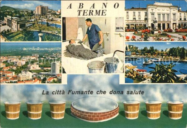 Abano Terme Teilansichten Panorama Kurhaus Thermen