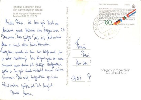 Horbach Westerwald Ignatius Lötschert Haus der Barmh Brüde – Bild 2