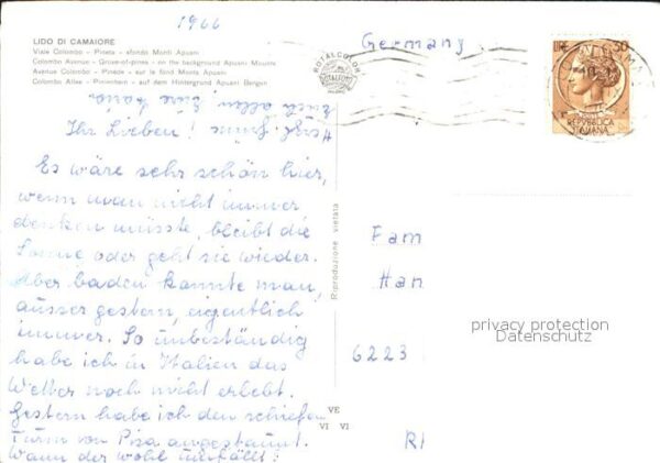 Lido di Camaiore Viale Colombo Pineta sfondo Monti Apuan – Bild 2