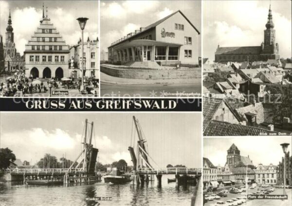 Greifswald Rathaus Universitätsapotheke Dom Wiecke