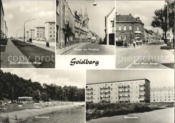 Goldberg Mecklenburg John Brinckmann Str Strasse des Frieden