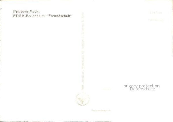 Feldberg Mecklenburg FDGB Ferienheim Freundschaft – Bild 2