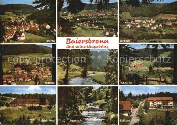 Baiersbronn Schwarzwald Obertal Tonbach Mitteltal Ruhestein Sch