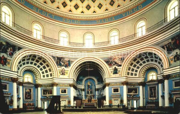 Malta Interior of Mosta Church