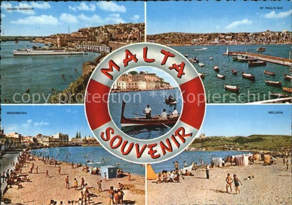 Malta Grand Harbourg St Pauls Bay Birzebbugia