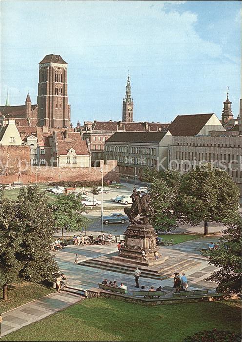 Gdansk Targ Drzewny pomnik Jana III Sobieskieg