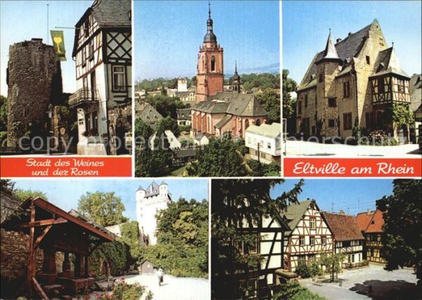 Eltville Rhein Burg Kirche Gasthaus Schloss Fachwerkhä