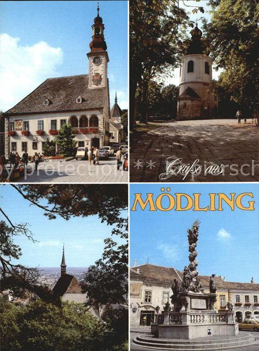Moedling Rathaus romanischer Karner Wehrkirche S