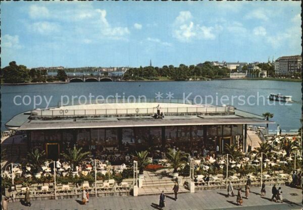Hamburg Alsterpavillon und Binnenalster