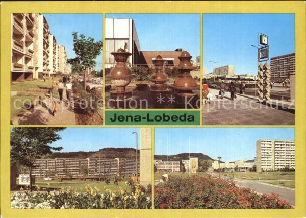 Lobeda Kulturhaus Brunnenplastik Markt
