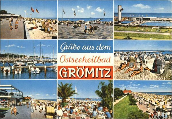 Groemitz Ostseebad Strand Yachthafen Promenade