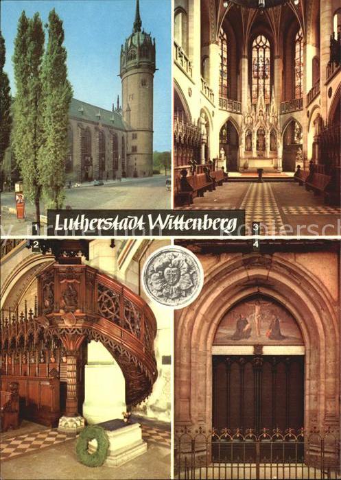 Wittenberg Lutherstadt Schloßkurche Thesentür Luthers-Grab