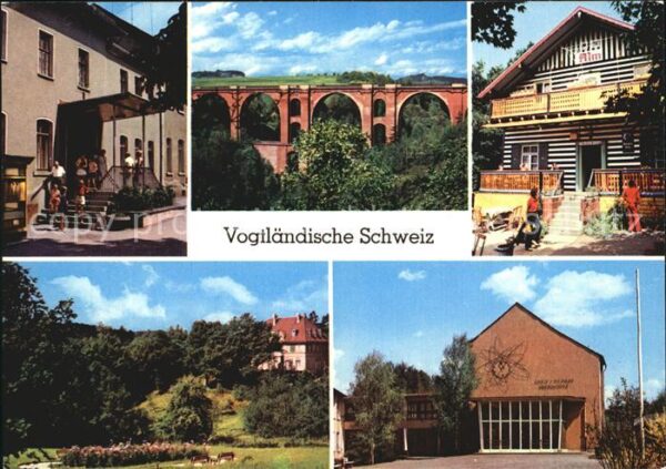 Jocketa Elstertalbrücke Adlerstein-Alm Bahnhof