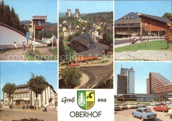 Oberhof Thueringen Rennschlitten- und Bobbahn Interhotel-P