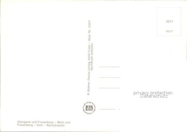 Fulda Orangerie Frauenberg Dom Barockviertel – Bild 2