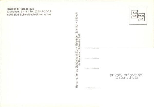 Bad Schwalbach Kurklinik Paracelsus – Bild 2