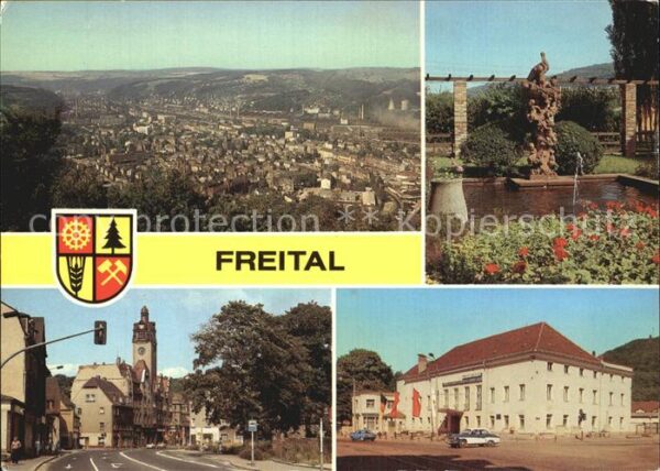 Freital Blick vom Windberg Storchenbrunnen Dres