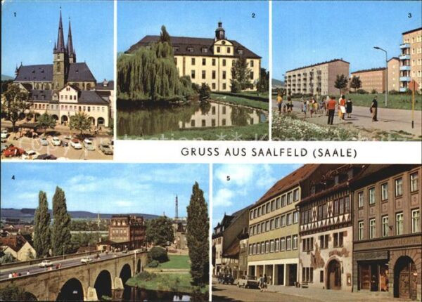Saalfeld Saale Markt Schloß Kulturpark Blankenburger-S