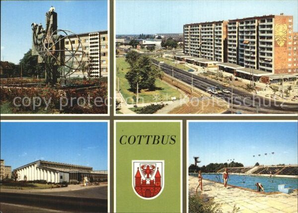 Cottbus Friedensbrunnen Stadtring Bildungszentr
