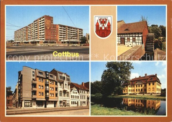 Cottbus Stadtring Spreewehrmühle Schloß-Branitz