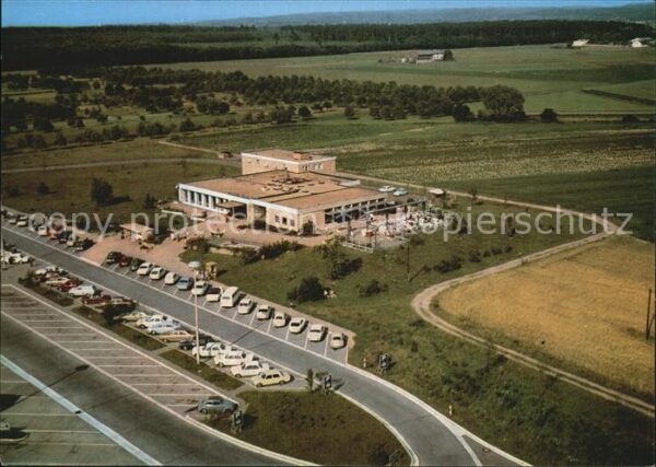 Bruchsal Fliegeraufnahme Autobahn-Raststätte