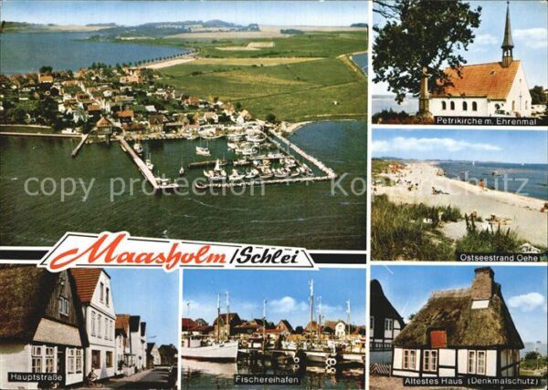 Maasholm Fliegeraufnahme Schlei Strand Oehe Haup