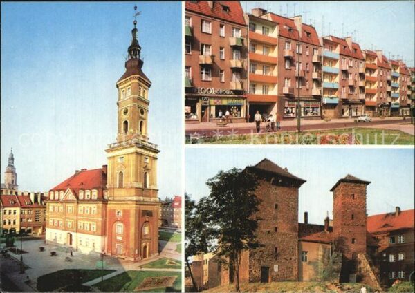 Prudnik Ratusz Rynek Baszty murow