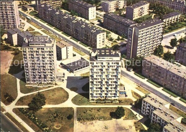 Warszawa Fliegeraufnahme Neubauviertel